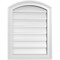 Ekena Millwork Arch Top Surface Mount PVC Gable Vent: Non-Functional, w/2"W x 1-1/2"P Brickmould Frame, 18"W x 22"H GVPAR18X2202SN - alternate 1